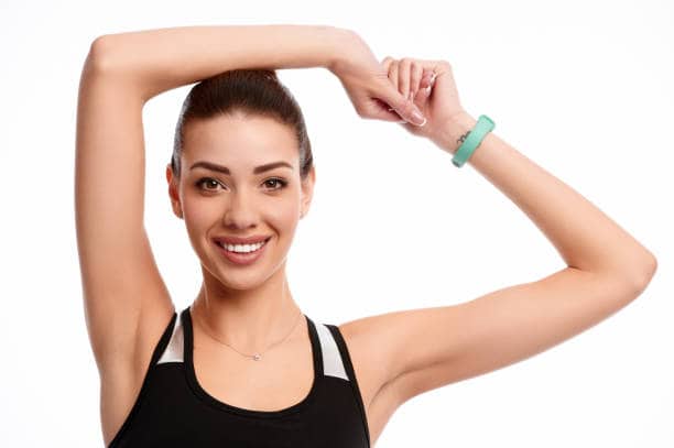 Woman with beautiful arms